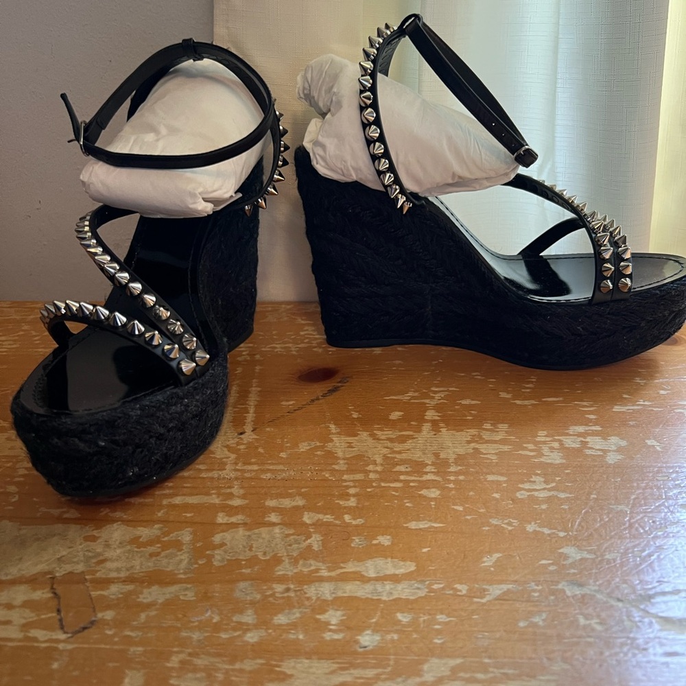 Christian louboutin mafaldina Zappa 120 wedges size 40, new in box.